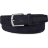Cole Haan Suede Belt In Black