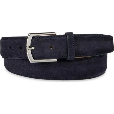 Cole Haan Suede Belt In Black