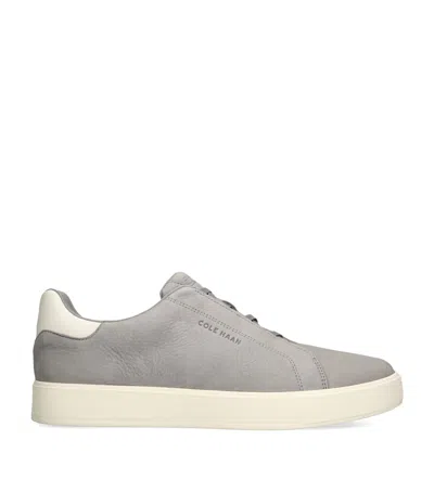 Cole Haan Suede Grandprø Low-top Sneakers In Grey