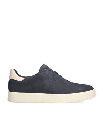 Cole Haan Grand Crosscourt Daily Elastic Lace Slip-on Sneakers In Blue