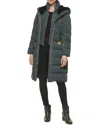 Cole Haan Women's Signature Faux Fur Lined Down Coat In Grey