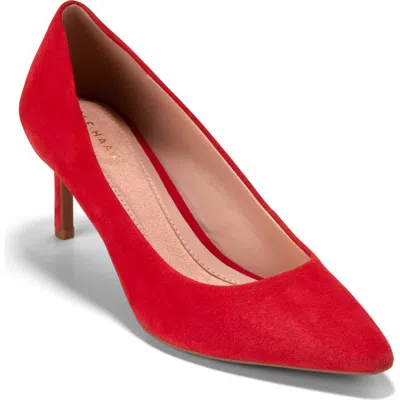 Cole Haan The Go-to Janey Pointed Toe Pump In Red