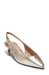 Cole Haan The Go-to Jocelyn Slingback Pump In Gold