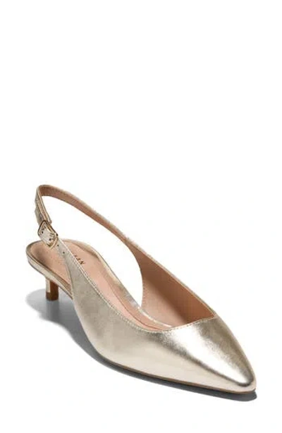 Cole Haan The Go-to Jocelyn Slingback Pump In Gold