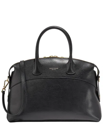 Cole Haan The Lady Leather Satchel In Black