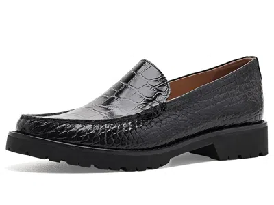Cole Haan Thelle Loafers Women's Flat Shoes Black Croc Print Leather: 9 B - Medium