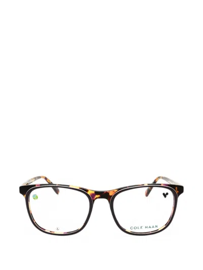 Cole Haan Tortoiseshell-effect Rectangle-frame Glasses In Multi