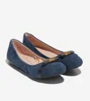 Cole Haan Tova Bow Ballet Flat In Blue