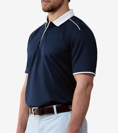Cole Haan Trafton Polo In Blue