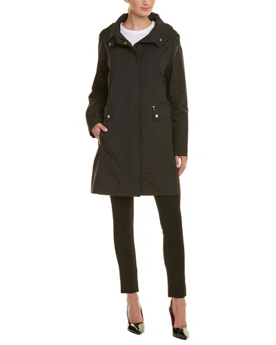 Cole Haan Travel Packable Rain Jacket In Brown