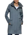 Cole Haan Travel Packable Rain Jacket In Gunmetal