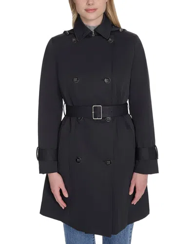 Cole Haan Trench Coat In Black