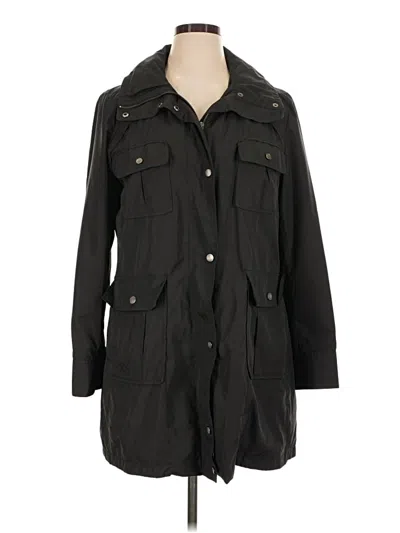 Pre-owned Cole Haan Trenchcoat In Black