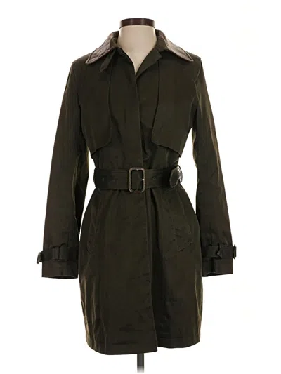 Pre-owned Cole Haan Trenchcoat In Green