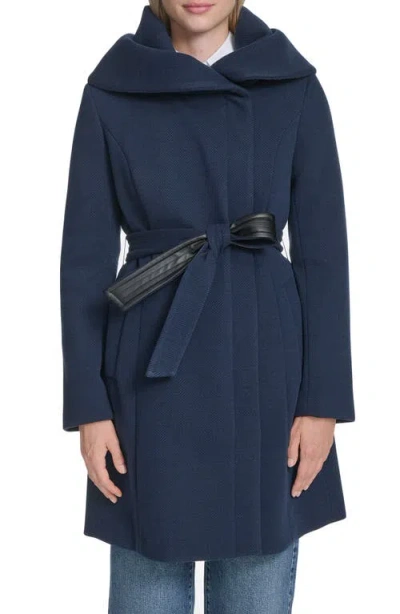 COLE HAAN COLE HAAN TWILL BELTED COAT