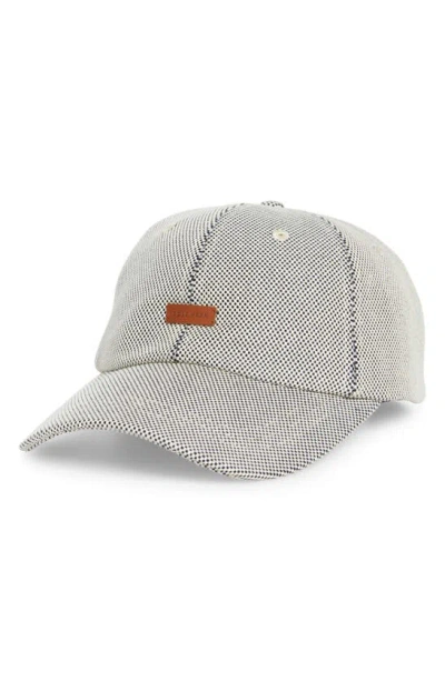 Cole Haan Two Tone Canvas Baseball Cap In Navy