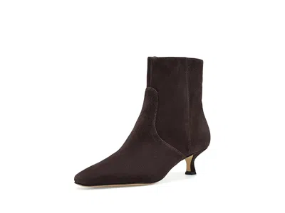 Cole Haan Tyldie Dress Bootie Women's Boots Dark Chocolate Suede: 11 B - Medium, Leather In Brown