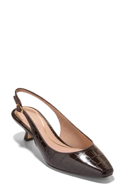 Cole Haan Tyldie Kitten Heel Slingback Pump In Burgundy