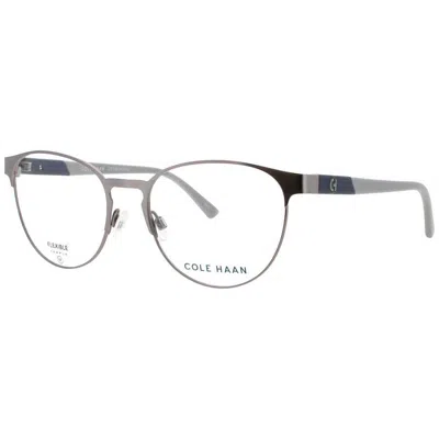 Cole Haan Unisex Gunmetal Rectangular Eyeglass Frames Ch-ch4522-033-53