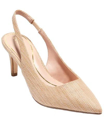 Cole Haan Women's Vandam Pointed Toe Slip On Slingback High Heel Pumps In Beige