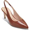 Cole Haan Vandam Slingback Pump In Ch Dk Cuoio Ltr