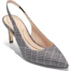 Cole Haan Vandam Slingback Pump In Grey