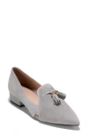 Cole Haan Vanya Tassel Flat In Gray