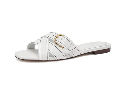 Cole Haan Velma Buckle Slide In White