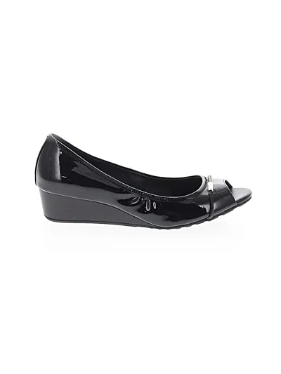 Pre-owned Cole Haan Wedges In Black