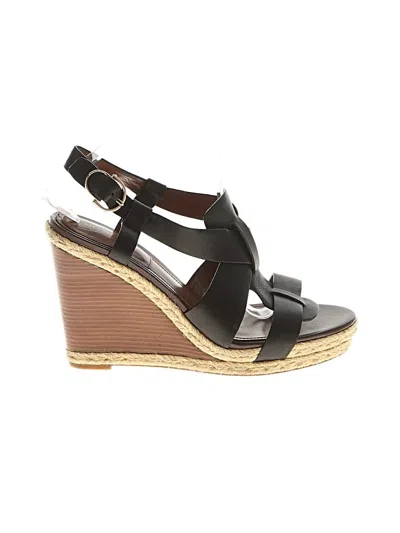 Pre-owned Cole Haan Wedges In Black