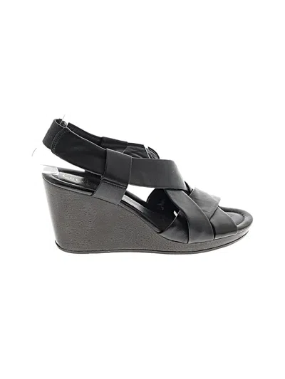 Pre-owned Cole Haan Wedges In Black