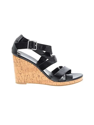 Pre-owned Cole Haan Wedges In Black