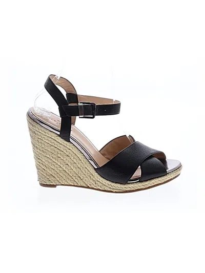 Pre-owned Cole Haan Wedges In Black
