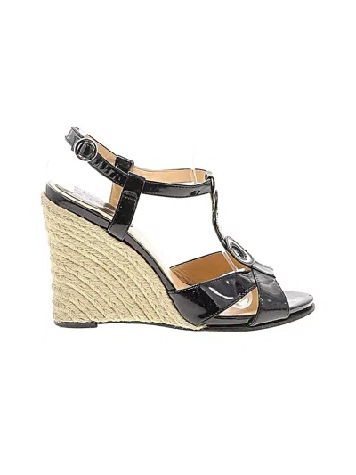Pre-owned Cole Haan Wedges In Black