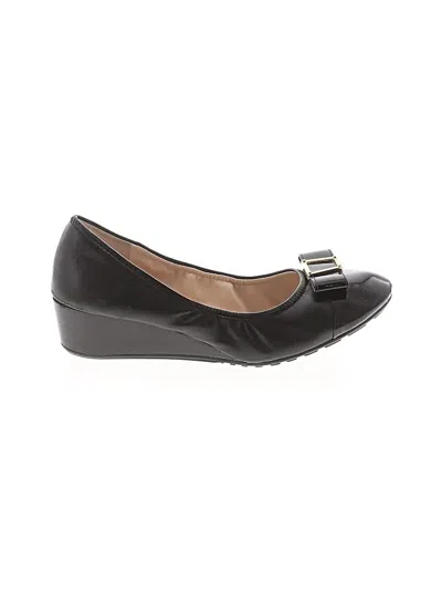 Pre-owned Cole Haan Wedges In Black