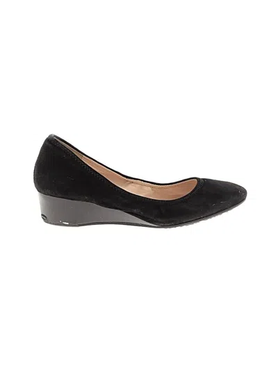 Pre-owned Cole Haan Wedges In Black
