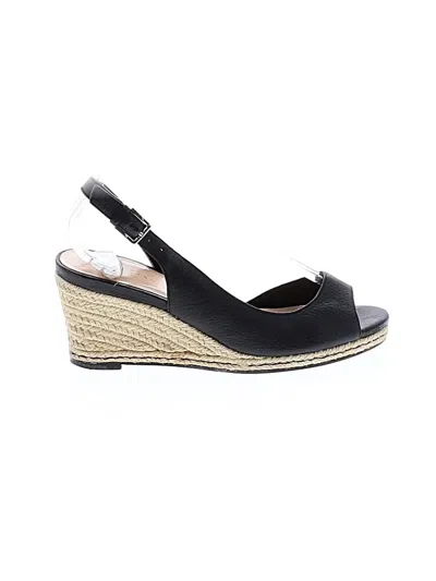 Pre-owned Cole Haan Wedges In Black
