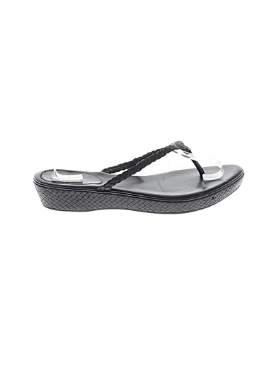 Pre-owned Cole Haan Wedges In Black