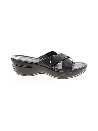 Pre-owned Cole Haan Wedges In Black