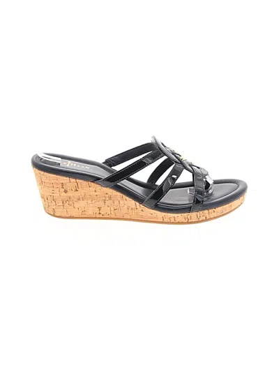 Pre-owned Cole Haan Wedges In Black