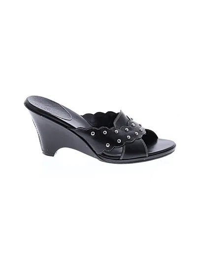 Pre-owned Cole Haan Wedges In Black