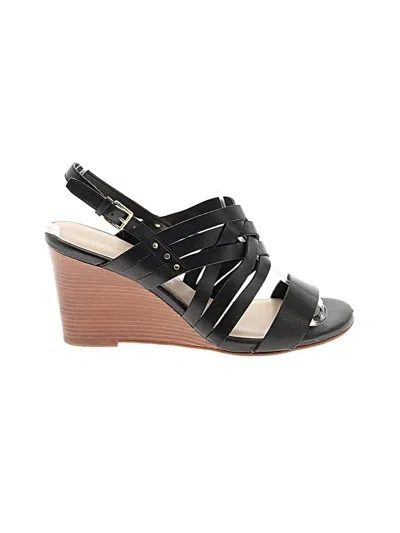 Pre-owned Cole Haan Wedges In Black