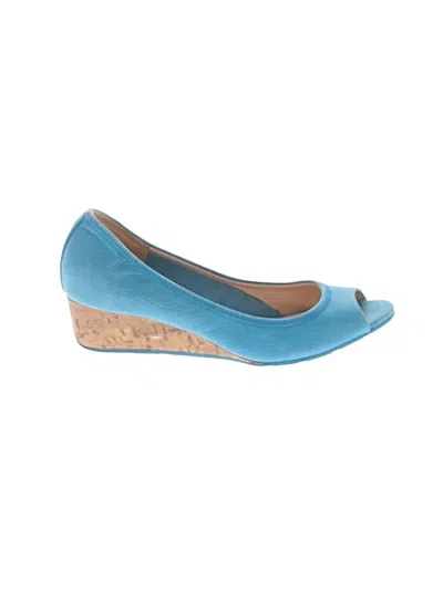 Pre-owned Cole Haan Wedges In Blue