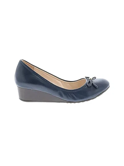 Pre-owned Cole Haan Wedges In Blue