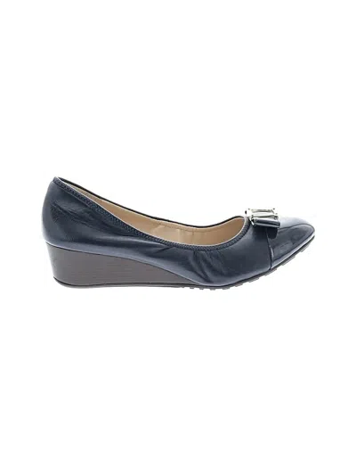 Pre-owned Cole Haan Wedges In Blue