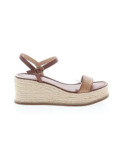 Pre-owned Cole Haan Wedges In Brown