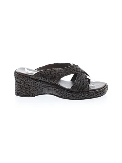 Pre-owned Cole Haan Wedges In Brown