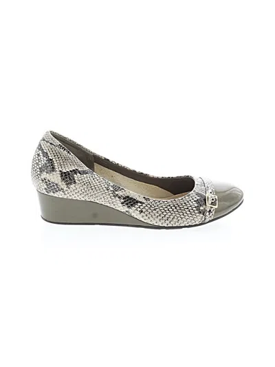 Pre-owned Cole Haan Wedges In Gray