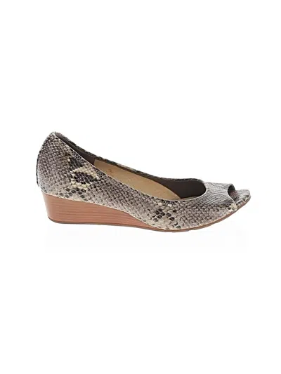 Pre-owned Cole Haan Wedges In Gray