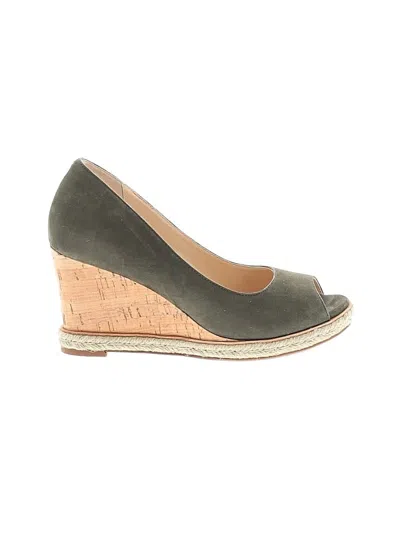 Pre-owned Cole Haan Wedges In Green